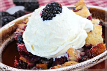 Blackberry & Malbec Cobbler