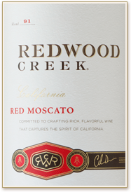 Red Moscato Label